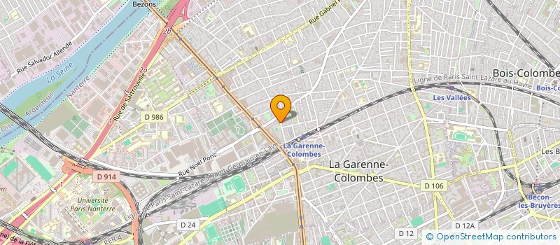 localisation de l'entreprise MONSIEUR RAMDANE DAHOUMANE à COLOMBES