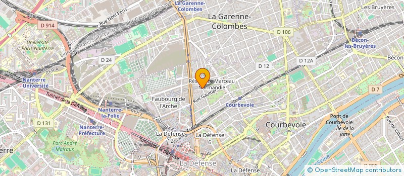 localisation de l'entreprise MONSIEUR RAMDANE DJERBAL à COURBEVOIE