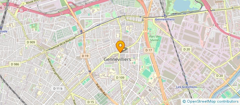 localisation de l'entreprise MONSIEUR RAMDANE IBRI à GENNEVILLIERS