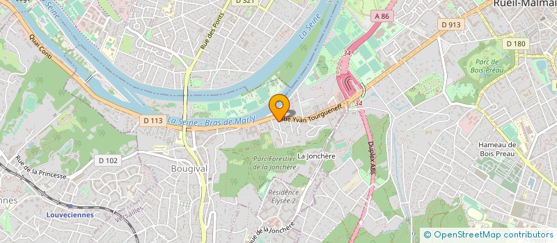 localisation de l'entreprise MONSIEUR RAMDANE IJJOU  BOUGIVAL