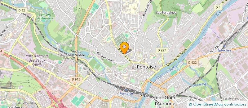 localisation de l'entreprise MONSIEUR RAMDANE LARIANE  PONTOISE