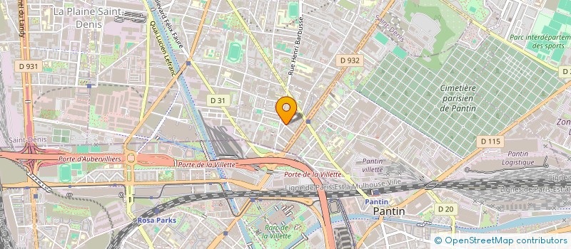 localisation de l'entreprise MONSIEUR RAMDANE MAZANI  AUBERVILLIERS