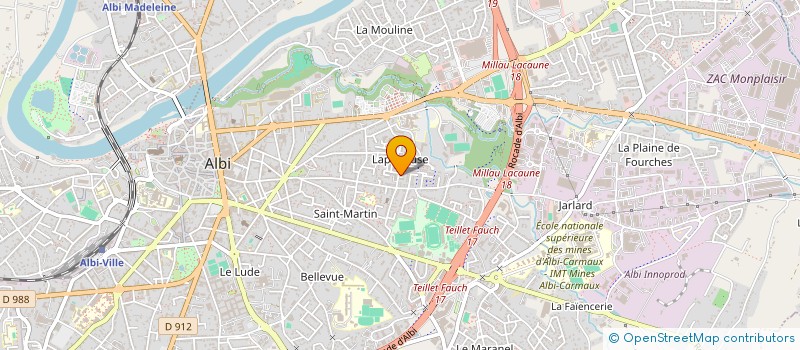 localisation de l'entreprise MONSIEUR RAMDANE NEBEL  ALBI