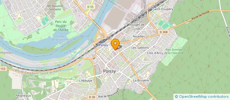 localisation de l'entreprise MONSIEUR RAMDANE OUALI à POISSY