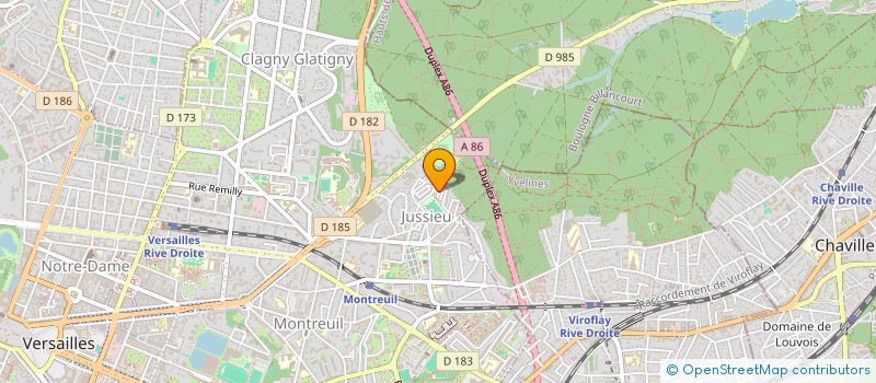 localisation de l'entreprise MONSIEUR RAMDANE OULIMAR à VERSAILLES