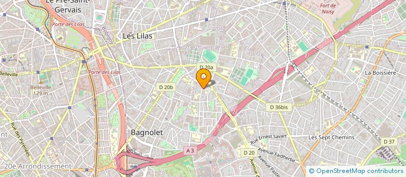 localisation de l'entreprise MONSIEUR RAMDANE ZEDAM à BAGNOLET