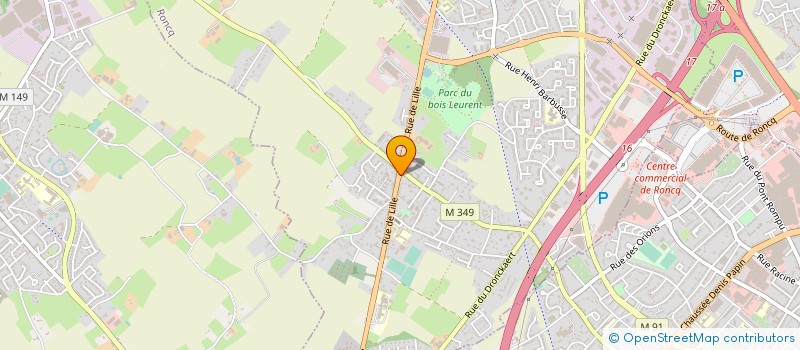 localisation de l'entreprise MONSIEUR RAMDHANE DEMDOUM  RONCQ