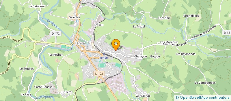 localisation de l'entreprise MONSIEUR RAMEAUX ZERDAN  TENCE