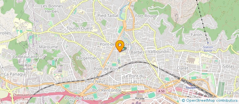 localisation de l'entreprise MONSIEUR RAMI BOUGUERRA  TOULON