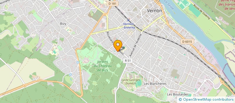 localisation de l'entreprise MONSIEUR RAMI CHEREF  VERNON