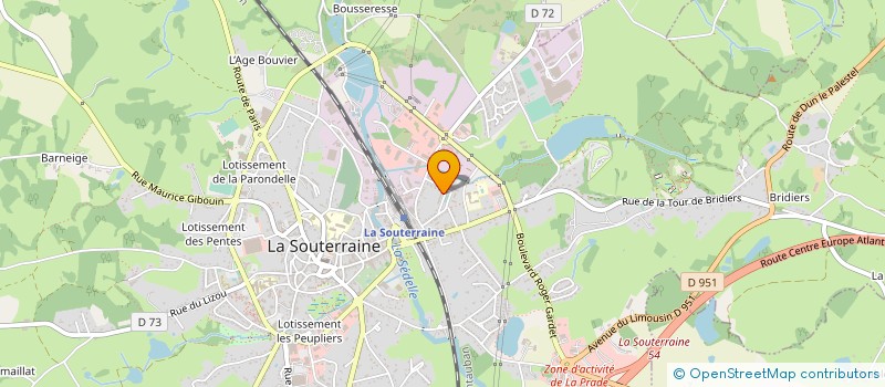 localisation de l'entreprise MONSIEUR RAMI GHANNEM  LA SOUTERRAINE