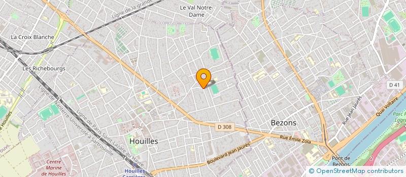 localisation de l'entreprise MONSIEUR RAMI GHARIANI  HOUILLES