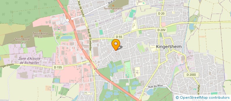 localisation de l'entreprise MONSIEUR RAMI GUEBLI  KINGERSHEIM