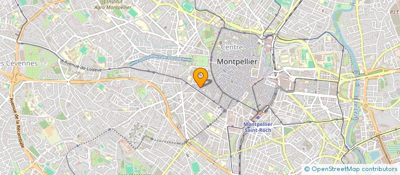 localisation de l'entreprise MONSIEUR RAMI HADJ AISSA  MONTPELLIER