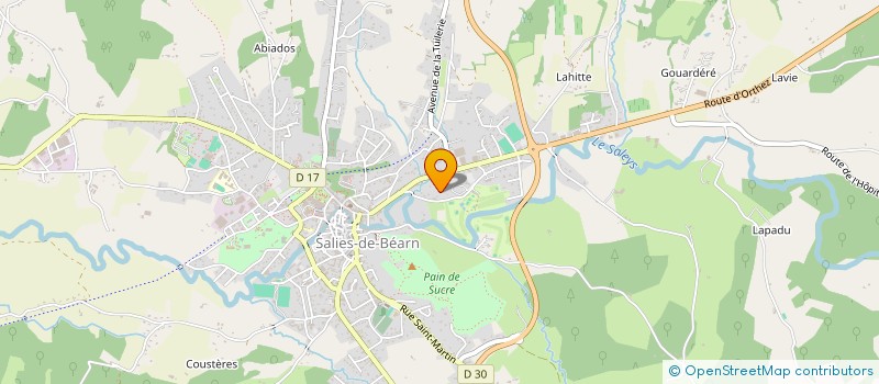 localisation de l'entreprise MONSIEUR RAMIN HARIRI-RAD  SALIES DE BEARN