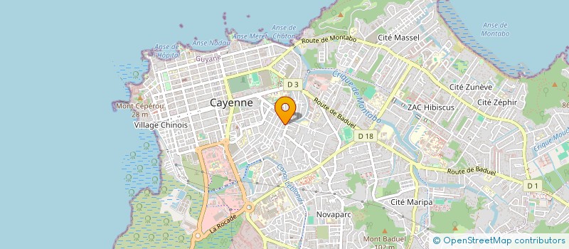 localisation de l'entreprise MONSIEUR RAMIREZ GUILLERMO  CAYENNE