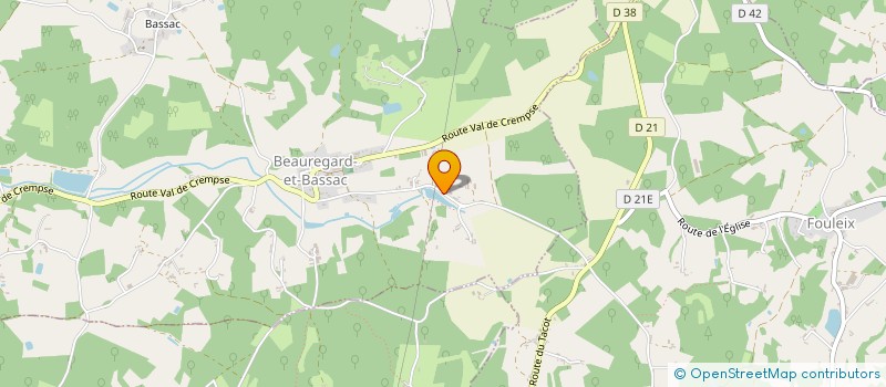 localisation de l'entreprise MONSIEUR RAMIRO DE ALMEIDA  BEAUREGARD ET BASSAC