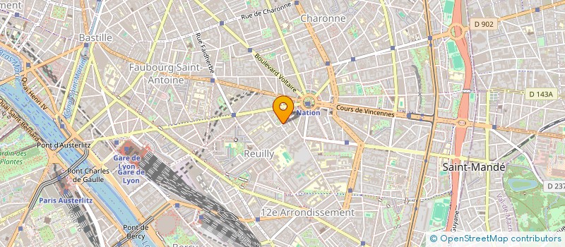 localisation de l'entreprise MONSIEUR RAMIRO GODOY DIANA  PARIS