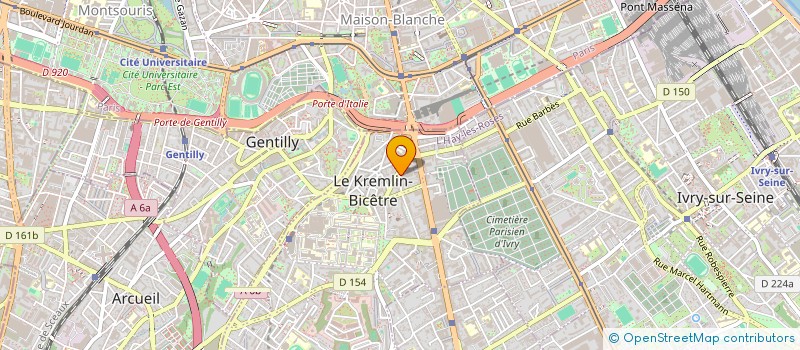 localisation de l'entreprise MONSIEUR RAMJAN ALI  LE KREMLIN-BICETRE