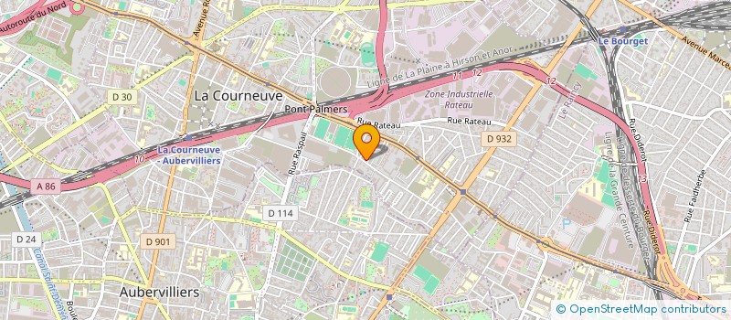 localisation de l'entreprise MONSIEUR RAMLALL RAGNAUTH à LA COURNEUVE