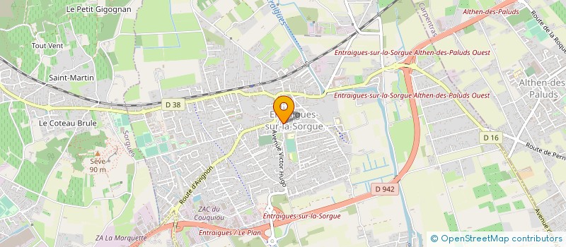 localisation de l'entreprise MONSIEUR RAMON BONET  ENTRAIGUES-SUR-LA-SORGUE