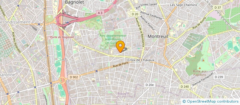 localisation de l'entreprise MONSIEUR RAMON CAJAL PEREZ à MONTREUIL