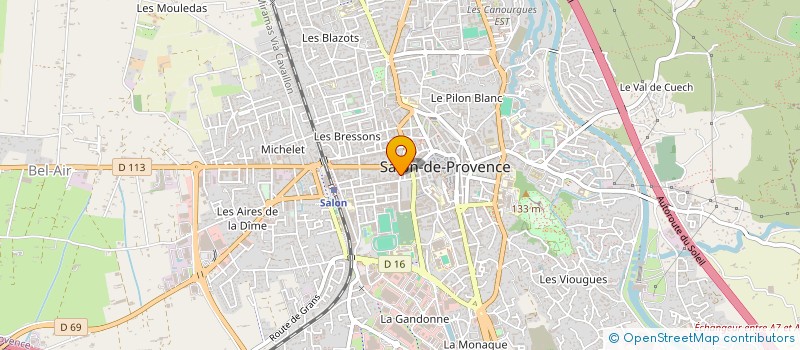 localisation de l'entreprise MONSIEUR RAMON FRENDO  SALON-DE-PROVENCE