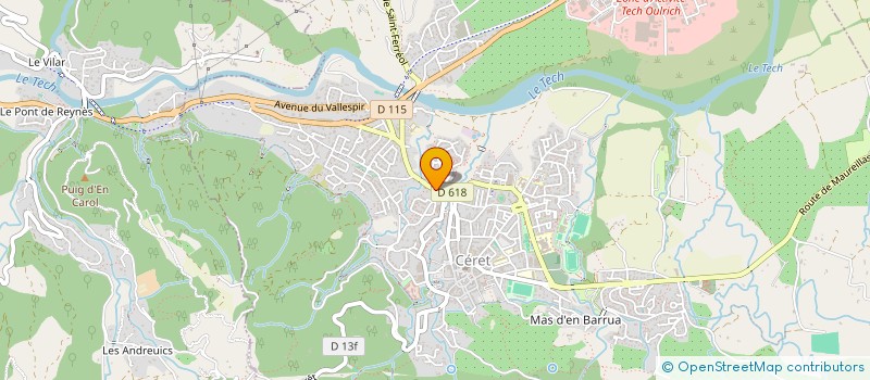 localisation de l'entreprise MONSIEUR RAMON MASDEVALL  CERET