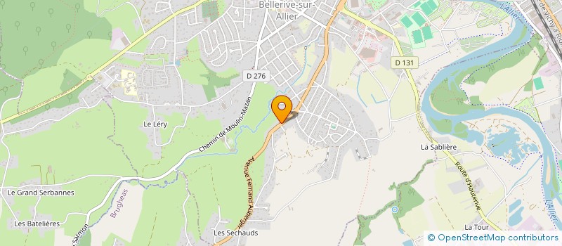 localisation de l'entreprise MONSIEUR RAMSES RODIER  BELLERIVE-SUR-ALLIER