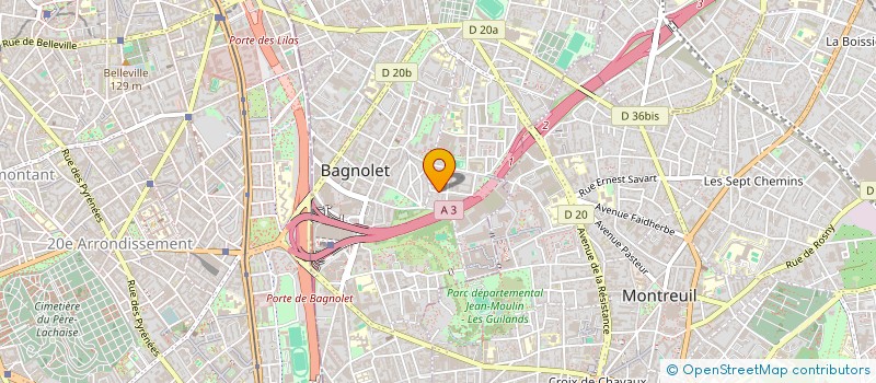 localisation de l'entreprise MONSIEUR RAMU DHANDUPATI à BAGNOLET