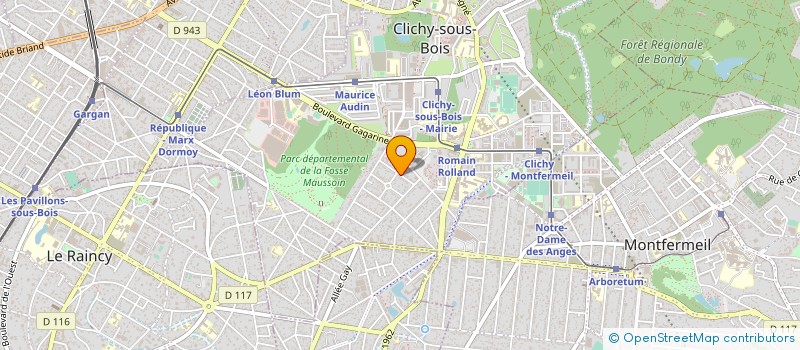 localisation de l'entreprise MONSIEUR RAMUNTCHO FALCK à CLICHY-SOUS-BOIS