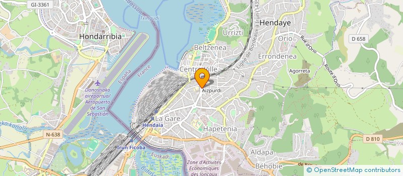 localisation de l'entreprise MONSIEUR RAMUNTCHO MATO  HENDAYE