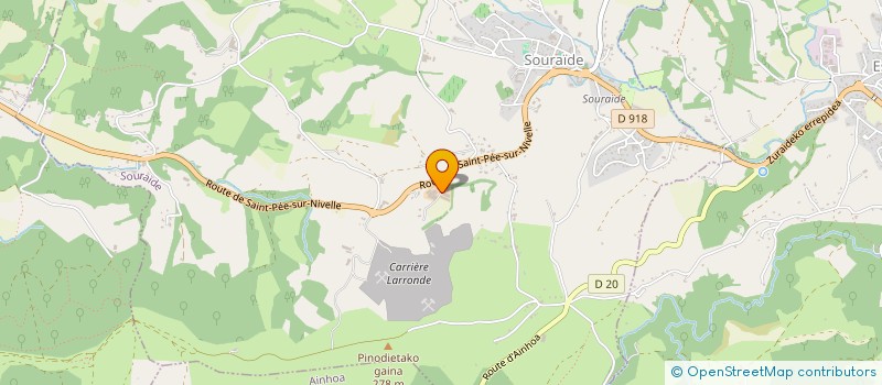 localisation de l'entreprise MONSIEUR RAMUNTXO IRIBARREN à SOURAIDE