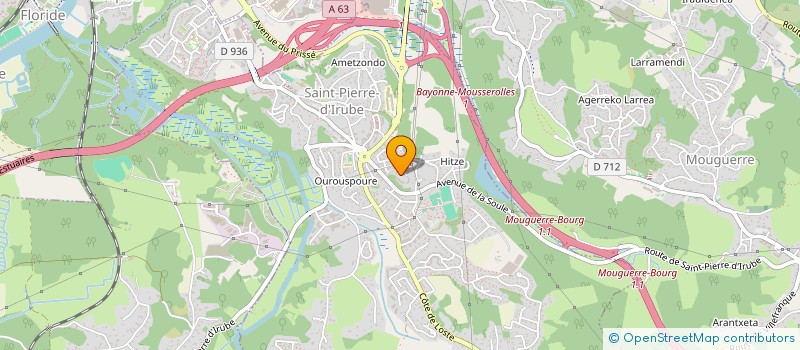 localisation de l'entreprise MONSIEUR RAMUNTXO LABEGUERIE  SAINT-PIERRE-D'IRUBE