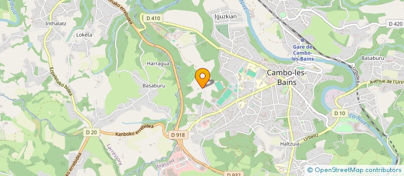 localisation de l'entreprise MONSIEUR RAMUNTXO SAINT-MARTIN-IBARBOURE  CAMBO-LES-BAINS