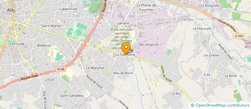 localisation de l'entreprise MONSIEUR RAMUS RAMA  ALBI