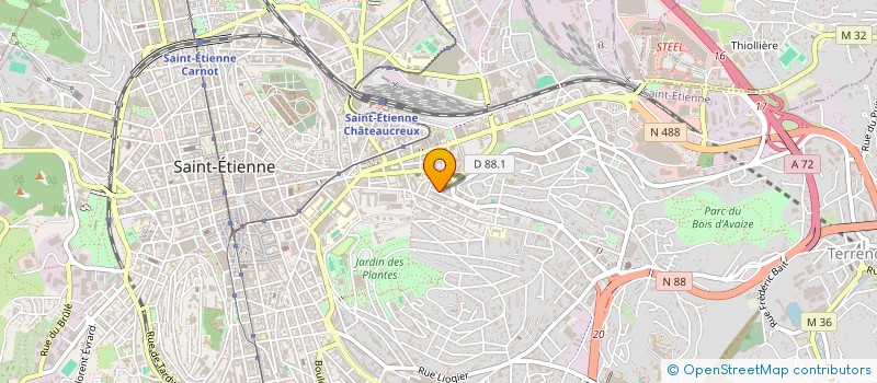 localisation de l'entreprise MONSIEUR RAMY BEN IKHELEF  SAINT-ETIENNE