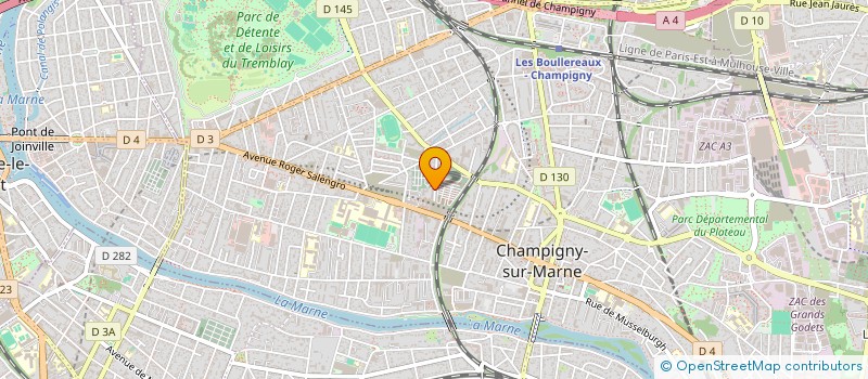 localisation de l'entreprise MONSIEUR RAMY CHAABANE à CHAMPIGNY-SUR-MARNE