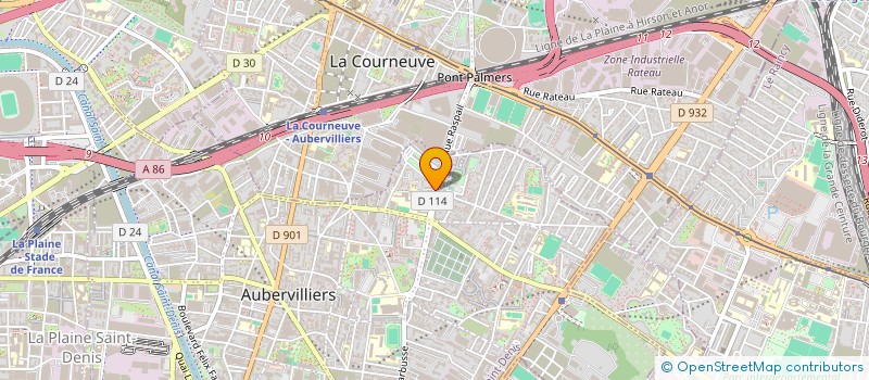 localisation de l'entreprise MONSIEUR RAMZA RAZIK  AUBERVILLIERS