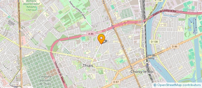 localisation de l'entreprise MONSIEUR RAMZI ABDESSLEM  THIAIS