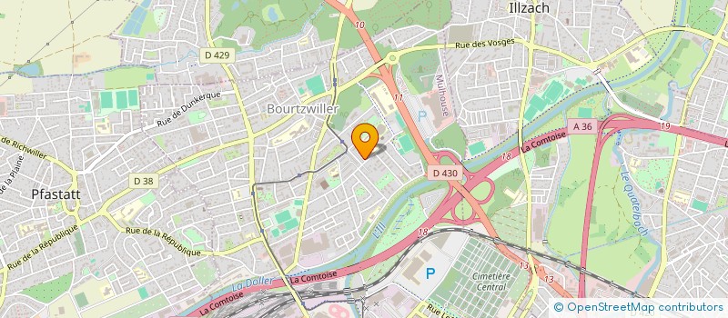 localisation de l'entreprise MONSIEUR RAMZI BOUCENNA  MULHOUSE