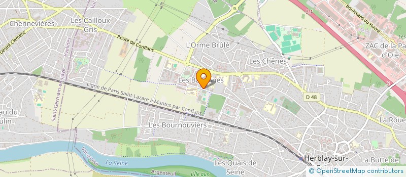 localisation de l'entreprise MONSIEUR RAMZI DJIDEL  HERBLAY-SUR-SEINE