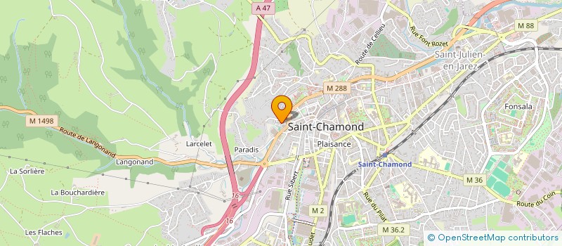 localisation de l'entreprise MONSIEUR RAMZI HARRES  SAINT-CHAMOND