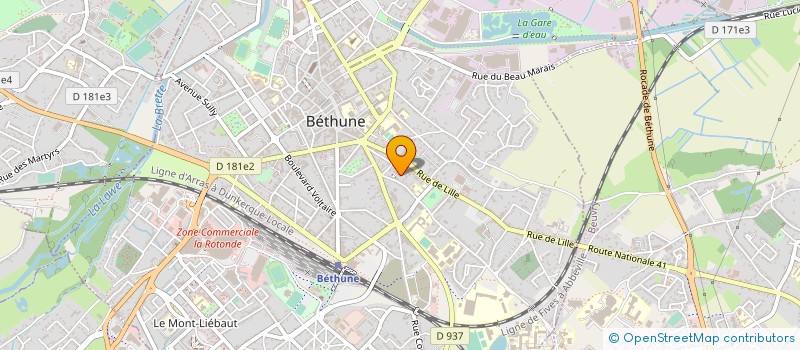 localisation de l'entreprise MONSIEUR RAMZI HASHOUS à BETHUNE