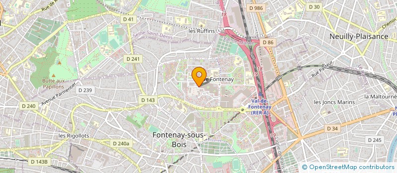 localisation de l'entreprise MONSIEUR RAN JU à FONTENAY-SOUS-BOIS