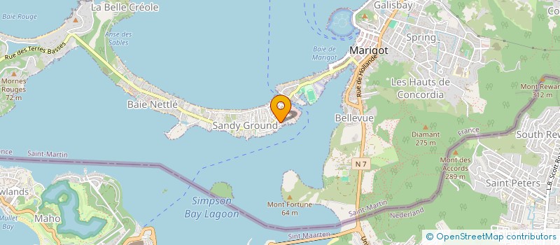 localisation de l'entreprise MONSIEUR RANDOL HENDRICKSON CLAXTON  SAINT-MARTIN