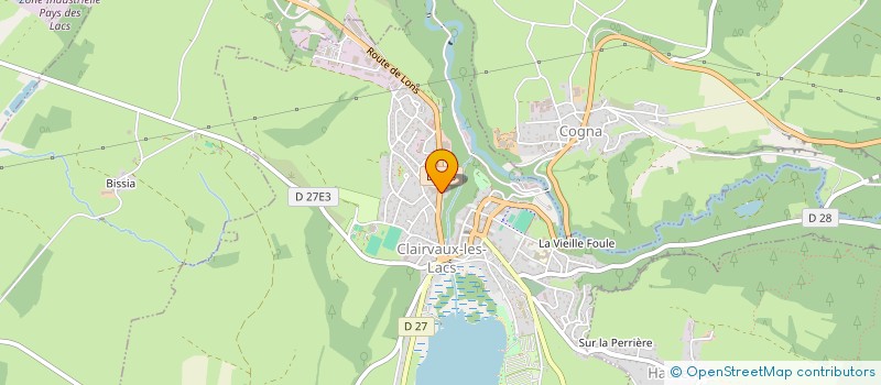 localisation de l'entreprise MONSIEUR RANDY BAILLY à CLAIRVAUX-LES-LACS