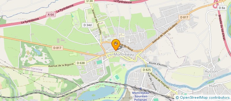 localisation de l'entreprise MONSIEUR RANDY DENEYS  MONTREJEAU