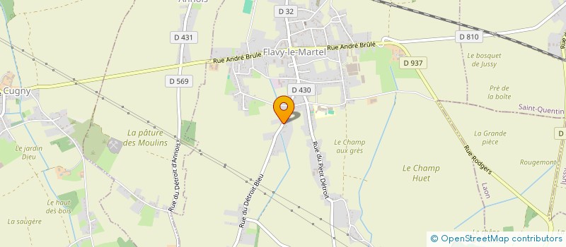 localisation de l'entreprise MONSIEUR RANDY DHAUSSY à FLAVY-LE-MARTEL