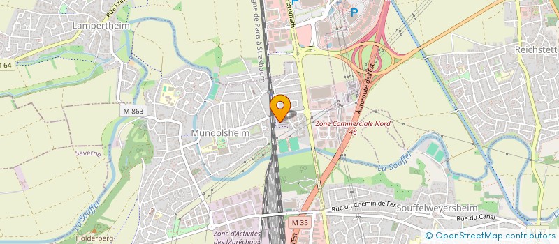localisation de l'entreprise MONSIEUR RANDY OSEI  MUNDOLSHEIM